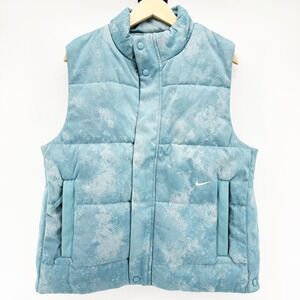 Nike Puffer Vest Mens Small Blue Cloud Sleeveless‎ Jacket Winter HF7720-464 NEW